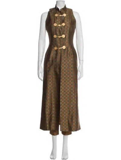 Pre-owned Todd Oldham Vintage 1993 Pant Set In Brown