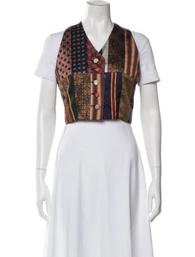 Pre-owned Todd Oldham Vintage 1993 Vest In Multicolor