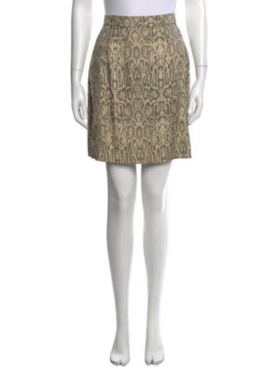 Pre-owned Todd Oldham Vintage Mini Skirt In Black/neutrals