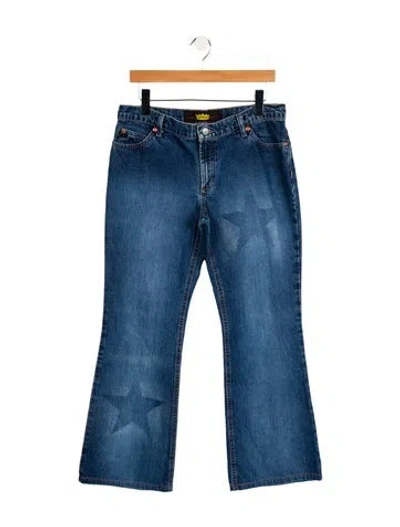 Pre-owned Todd Oldham Vintage Wide Leg Jeans In Blue