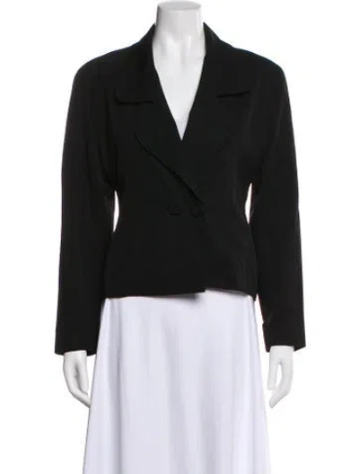 Pre-owned Todd Oldham Vintage Wool Blazer In Black