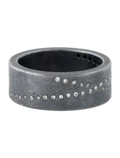 Pre-owned Todd Reed Diamond Cross Oxidized Band W/ Tags In Multi
