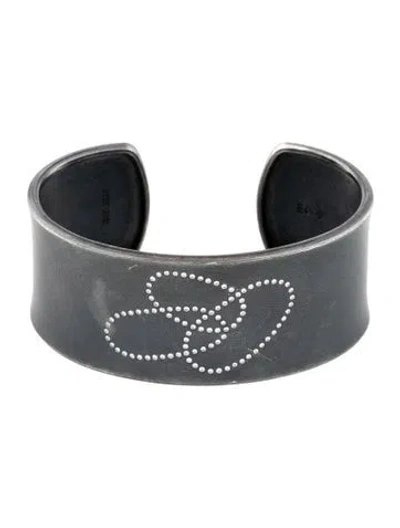 Pre-owned Todd Reed Diamond Cuff Bracelet, 6.25" In Multicolor