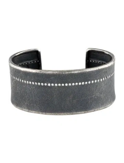 Pre-owned Todd Reed Diamond Cuff Bracelet, 6.5" In Multi