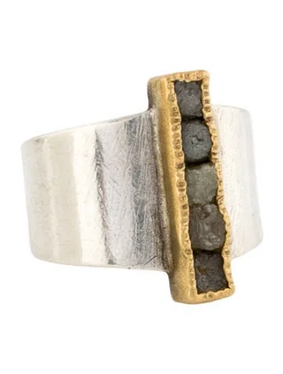 Pre-owned Todd Reed Diamond Stack Cocktail Ring In Multi