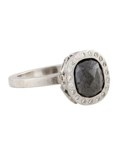 Pre-owned Todd Reed Palladium Diamond Engagement Ring In Multi