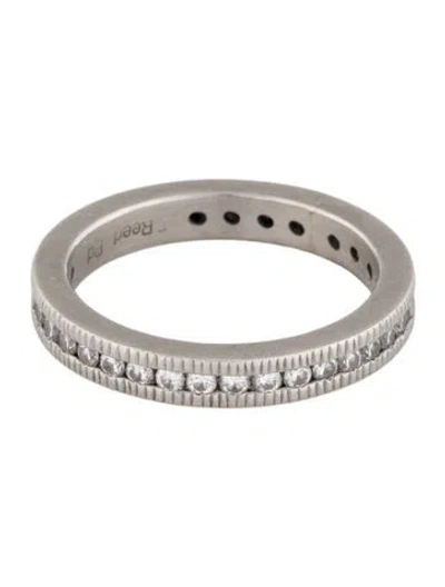 Pre-owned Todd Reed Palladium Diamond Eternity Band In Multi