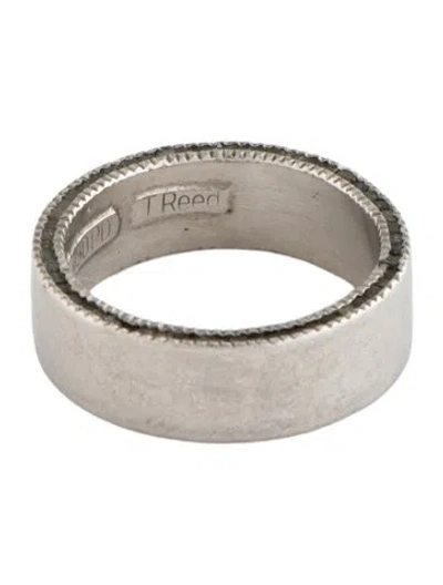 Pre-owned Todd Reed Palladium Diamond Eternity Band In Multi