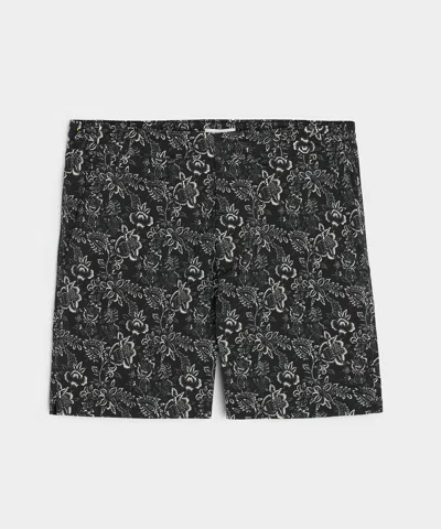 Todd Snyder 5" Collection Swim Trunk In Black