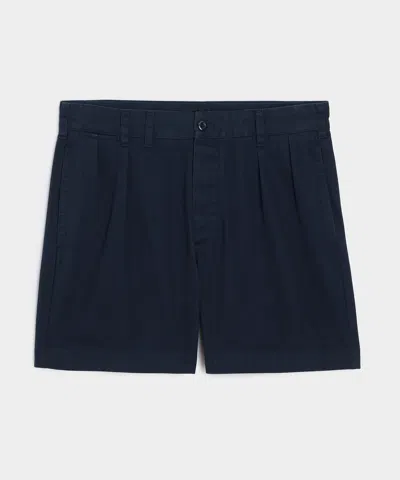 Todd Snyder 5" Cotton Officer Short In Classic Navy In Blue