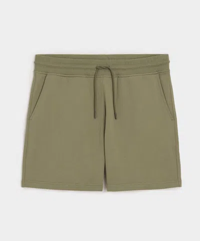 Todd Snyder 5" Foundation Sweatshort In Fogstone In Green