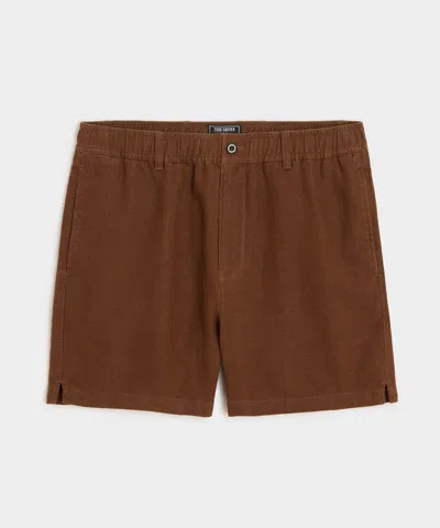 Todd Snyder 5" Linen Beachcomber Short In Brown