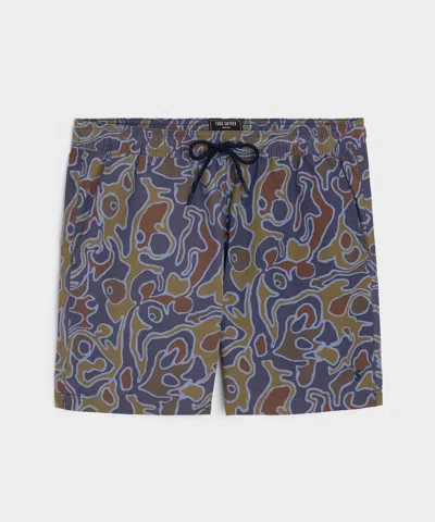 Todd Snyder 5" Montauk Swim Trunk In Blue