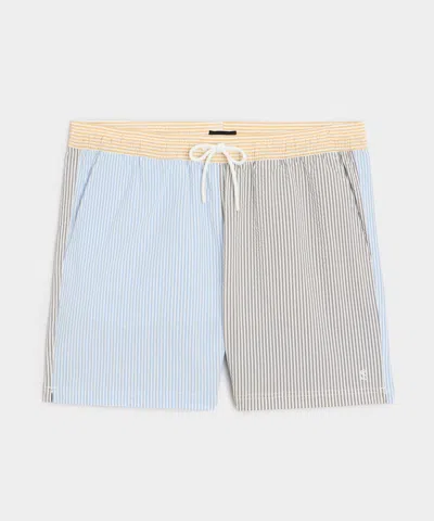Todd Snyder 5" Seersucker Montauk Swim Trunk In Multi