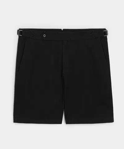 Todd Snyder 7" Cotton Side Tab Short In Black