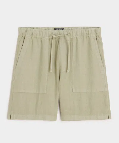 Todd Snyder 7" Linen Beach Short In Green