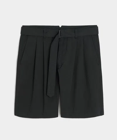 Todd Snyder 8" Cotton Self-belt Short In Black