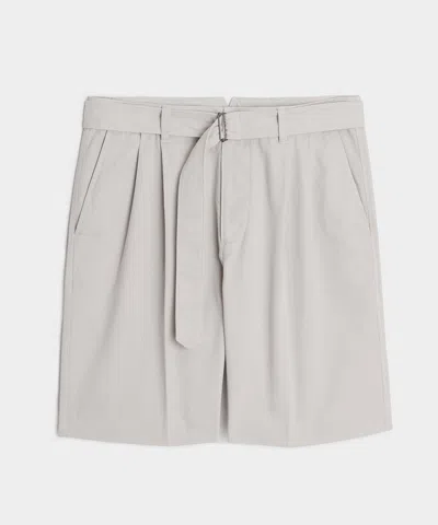 Todd Snyder 8" Cotton Self-belt Short In Gray