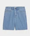Todd Snyder 8" Relaxed Denim Short In Blue