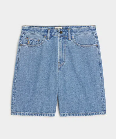 Todd Snyder 8" Relaxed Denim Short In Blue