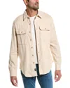 Todd Snyder Alaskan Chamois Shirt In Cream