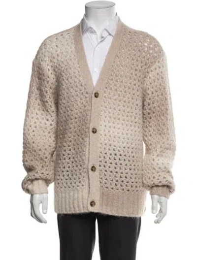 Pre-owned Todd Snyder Alpaca V-neck Cardigan In Neutral
