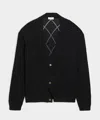 Todd Snyder Argyle Cardigan In Black