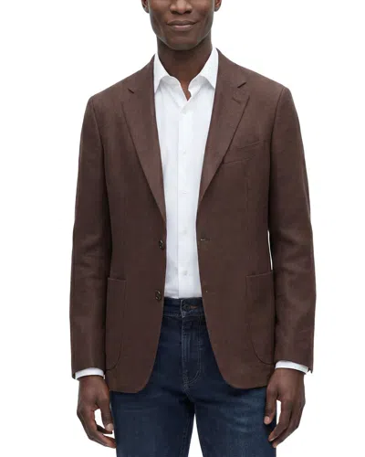 Todd Snyder Basketweave Linen Sportscoat In Brown