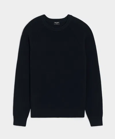 Todd Snyder Beechwood Crewneck Sweater In Navy In Black