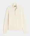 Todd Snyder Beechwood Quarter-zip Sweater In White