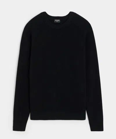 Todd Snyder Beechwood Ribbed Crewneck In Black