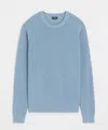 Todd Snyder Beechwood Ribbed Crewneck In Blue