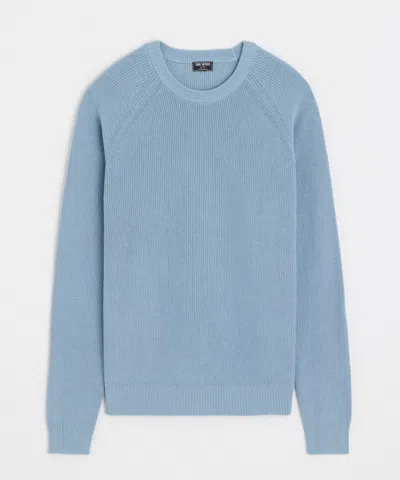 Todd Snyder Beechwood Ribbed Crewneck In Blue