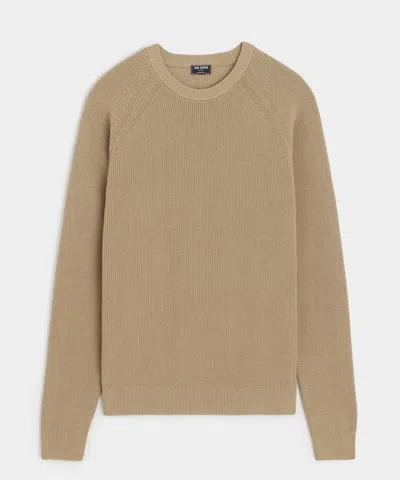 Todd Snyder Beechwood Ribbed Crewneck In Brown