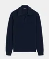 Todd Snyder Beechwood Sweater Polo In Blue