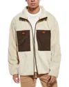 Todd Snyder Beige X Woolrich Sherpa Full-zip Jacket In Neutral
