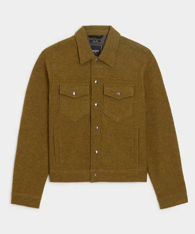 Todd Snyder Boiled Wool Dylan Jacket In Gold