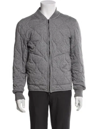 Pre-owned Todd Snyder Bomber Jacket In Gray