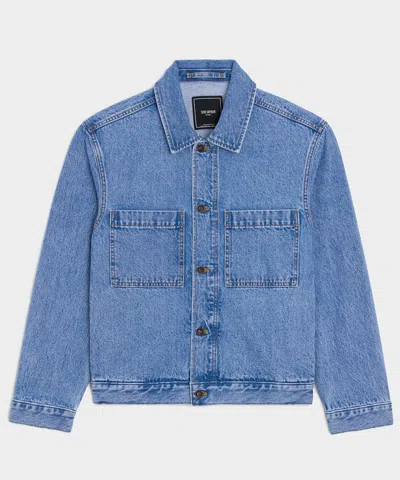Todd Snyder Boxy Denim Jacket In Blue