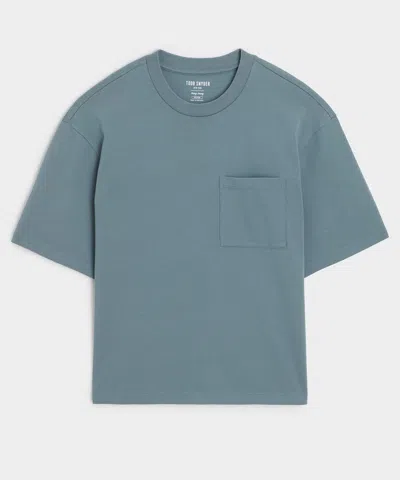 Todd Snyder Boxy Jersey Tee In Blue Ridge
