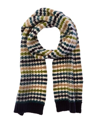 TODD SNYDER TODD SNYDER BUBBLE STRIPE WOOL SCARF