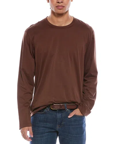 Todd Snyder Burgundy Luxe Jersey T-shirt In Brown