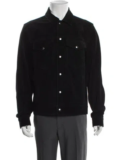 Pre-owned Todd Snyder Calf Leather Jacket In Black