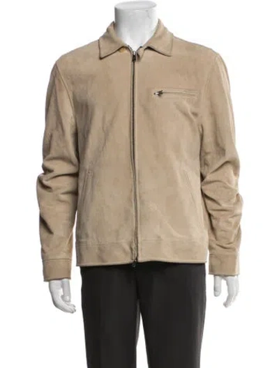 Pre-owned Todd Snyder Calf Leather Jacket In Neutrals