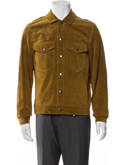 Pre-owned Todd Snyder Calfskin Trucker Jacket In Neutral