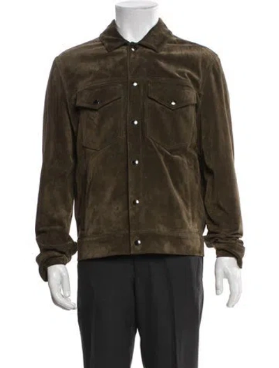 Pre-owned Todd Snyder Calfskin Utility Jacket In Green