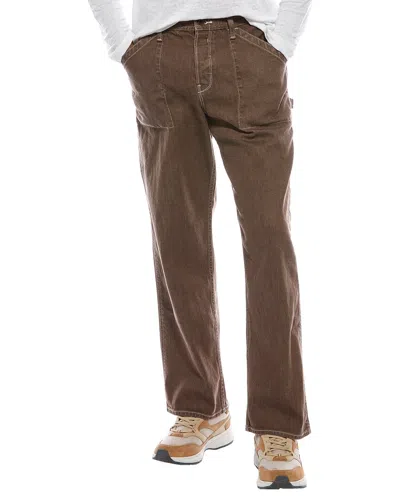 Todd Snyder Carpenter Brown Relaxed Fit Jean In Burgundy