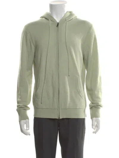 Pre-owned Todd Snyder Cashmere Crew Neck Hoodie In Green
