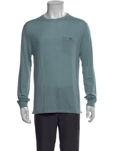 Pre-owned Todd Snyder Cashmere Crew Neck Pullover In Blue