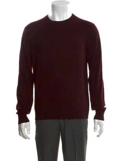 Pre-owned Todd Snyder Cashmere Crew Neck Pullover In Burgundy
